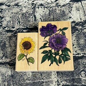 INKADINKADO Flowers Sunflower rubber stamps 6968 5663